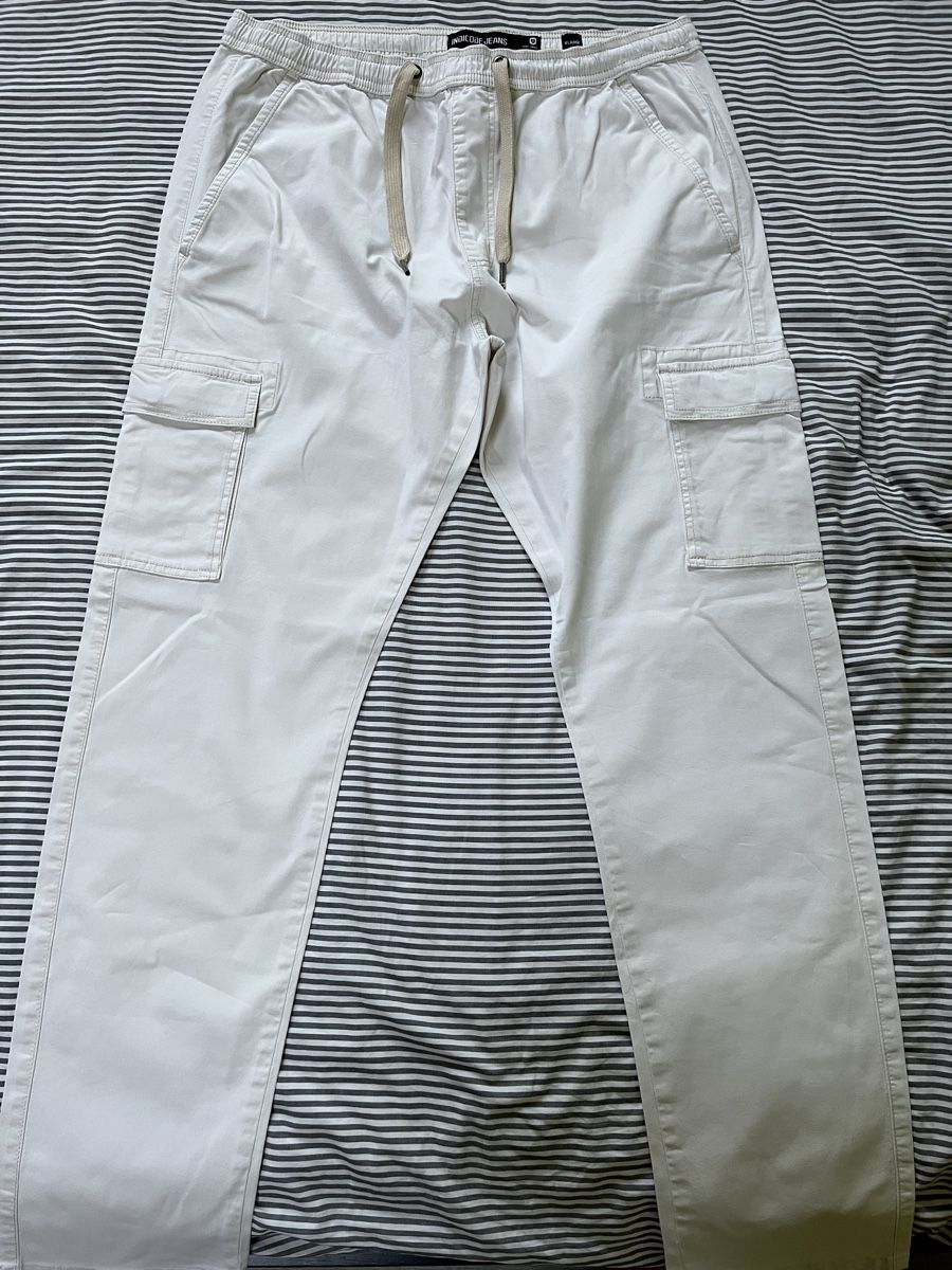 Pantaloni: Pantalon cargo Indicode Jeans, beige clair, taille XL – Usato da Massongex venduto da Marthi_99