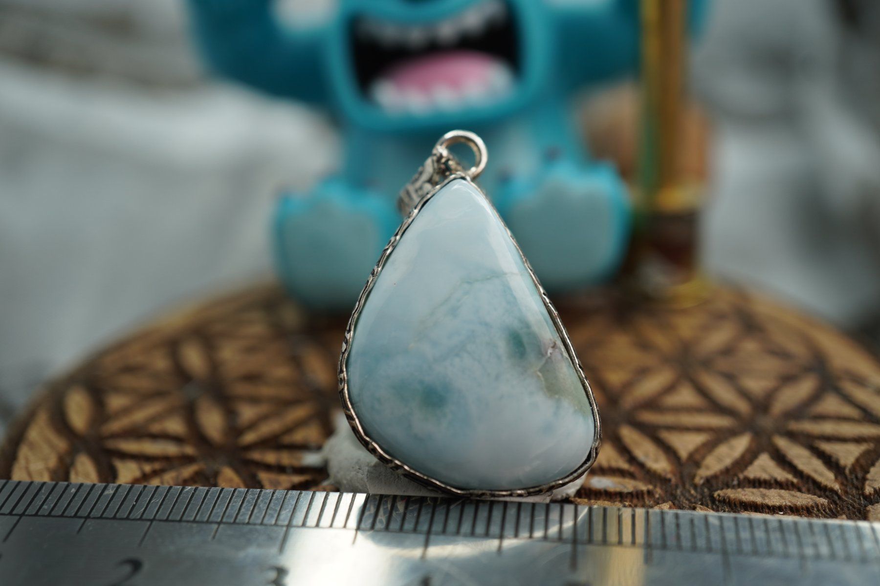Minerali & Pietre curative: Larimar   Wunderschön    Anhänger   by  "TOPSTONE" ab 1.- – Nuovo e nell'imballaggio originale da Eschenbach SG venduto da topstone 5