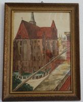 Aquarell: Alte Stadtkirche