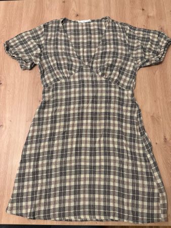 Kleid kariert kurzarm Grösse S neu