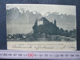 CLARENS 1905 VD AK CHATEAU DU CHATELARD