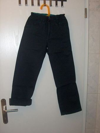 Neu: Hose marine zum Krempeln - Bund verstellbar - Gr. 122