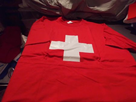 T-Shirt Grösse L, B&C, Hopp Schwiiz, ro