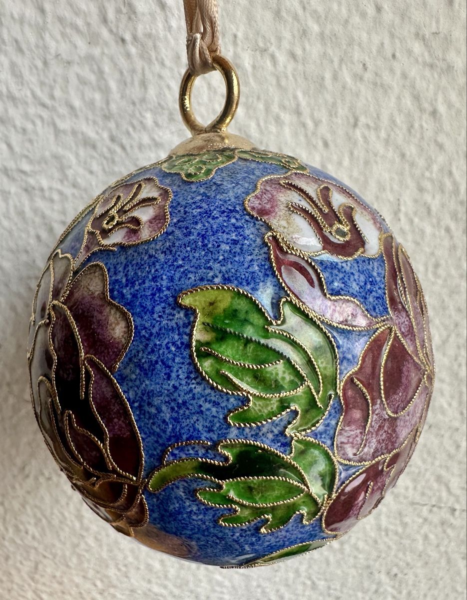 Alle Dekorationen: hübsche Cloisonné-Emaille  „Blaues Blumenmuster✨ – Gebraucht aus Zürich von c_d_r 3