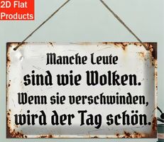 SCHILD MIT LUSTIGEM TEXT AUS HOLZ NEU