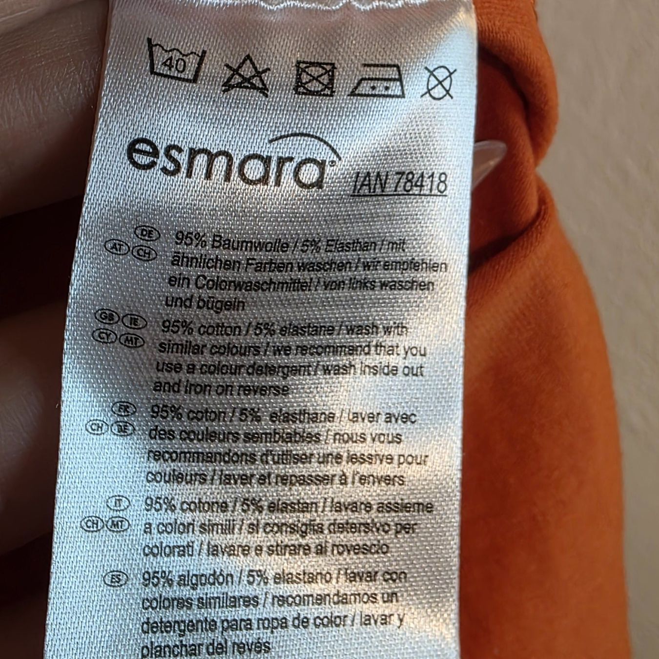 T-shirts: Esmara Basic Shirt Baumwolle XL Rostorange Top Herbst – D'occasion à Wald ZH par CapLux 2