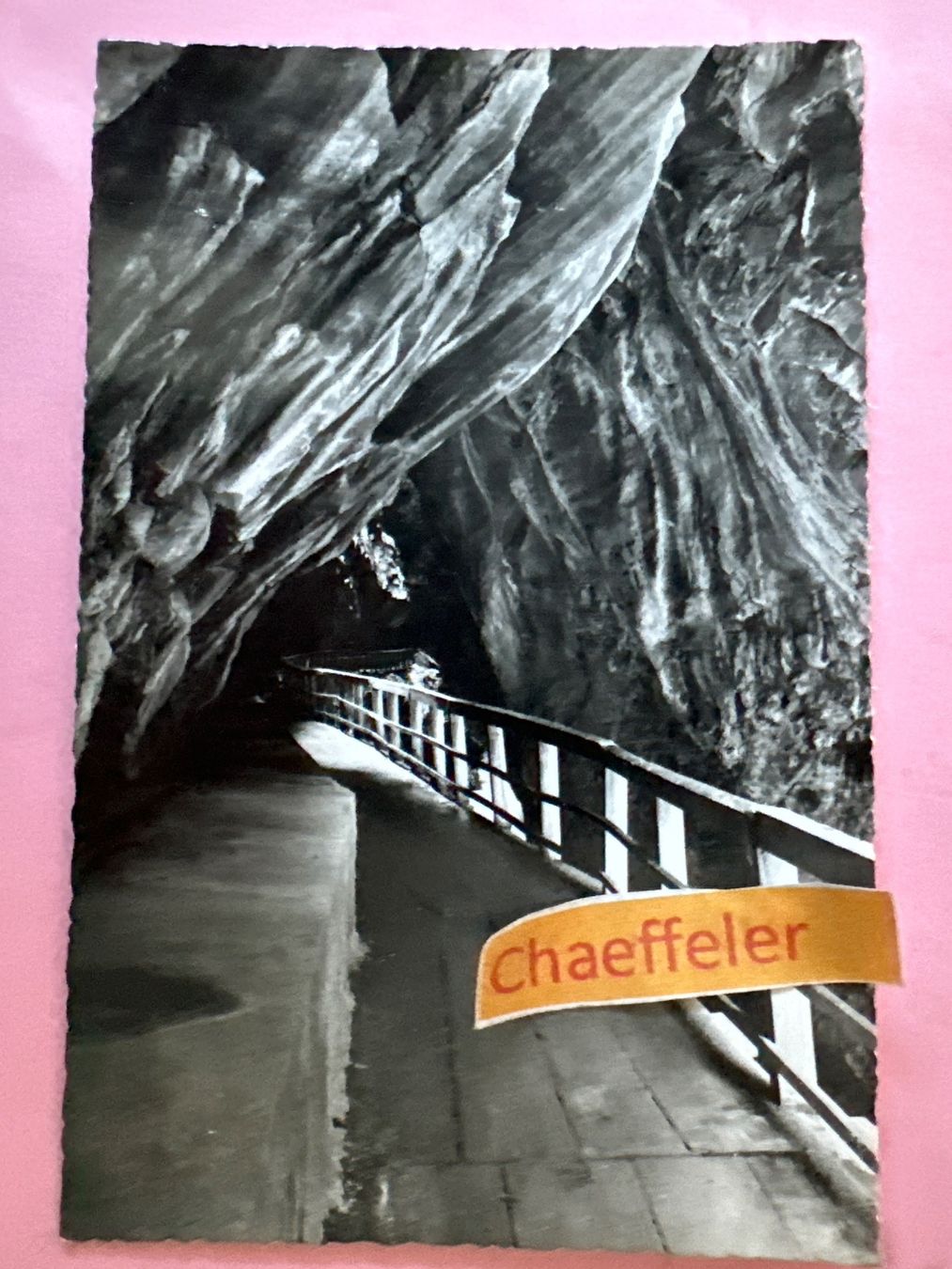 Cartoline postali: Taminaschlucht bei Bad Ragaz – Usato da Zürich venduto da Chaeffeler