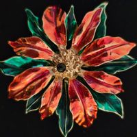 Vintage Brosche, Blumendesign,