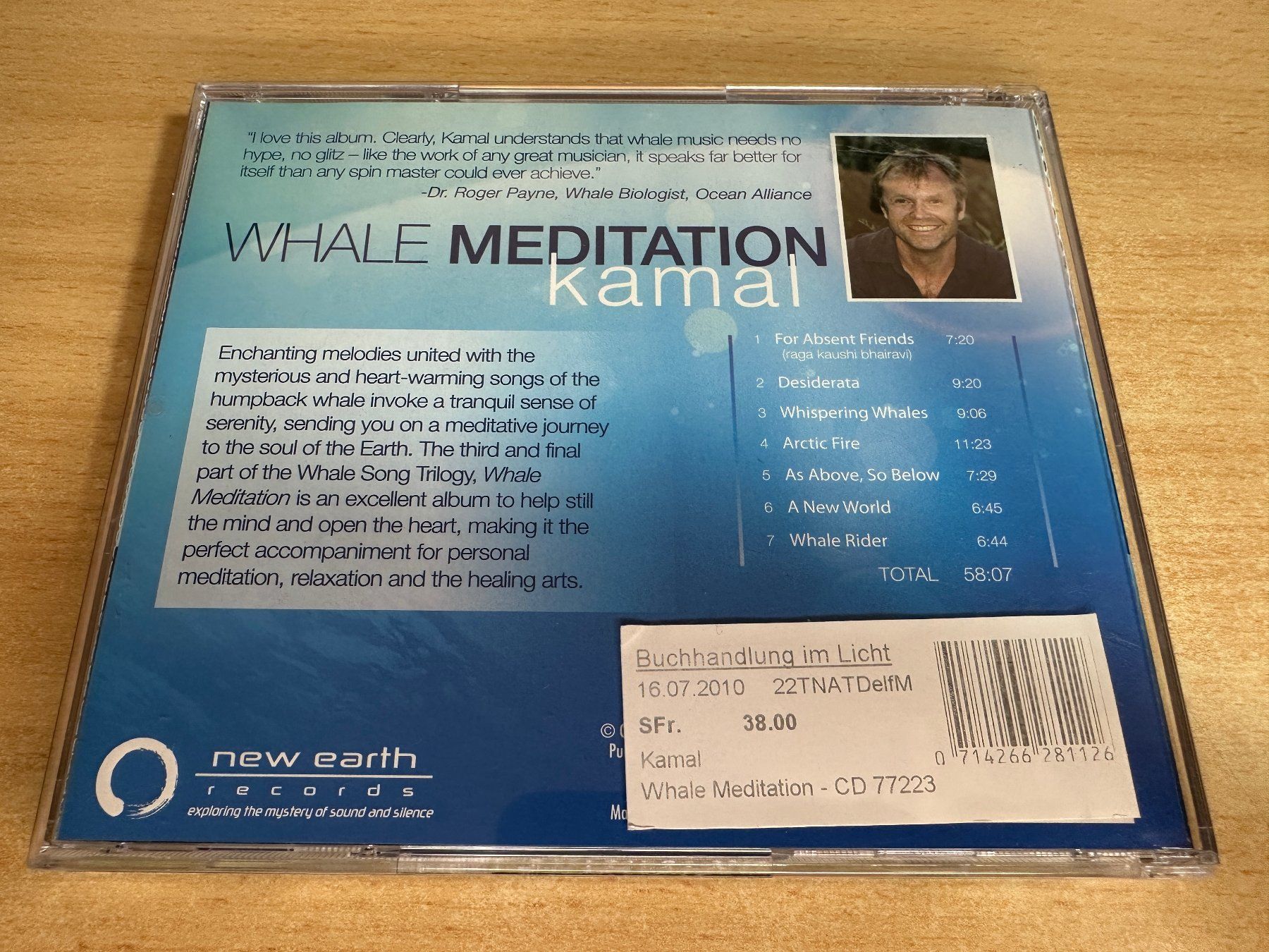 CD: B7 Kamal - Whale Meditation – Usato da Rikon im Tösstal venduto da Alpenmutz 1