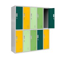 Schliessfachschrank 10 Fächer - Mehrfarbig