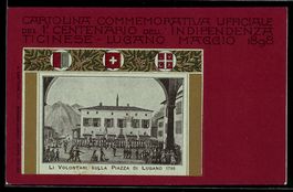 Lugano, Li Volontari sulla Piazza 1798