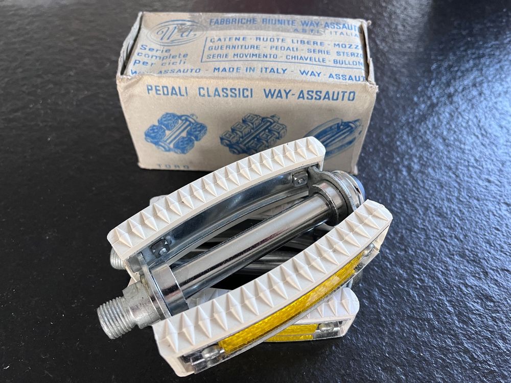 Pédales WAY ASSAUTO NOS – Vintage 60's – Pour Vélo Route/touring