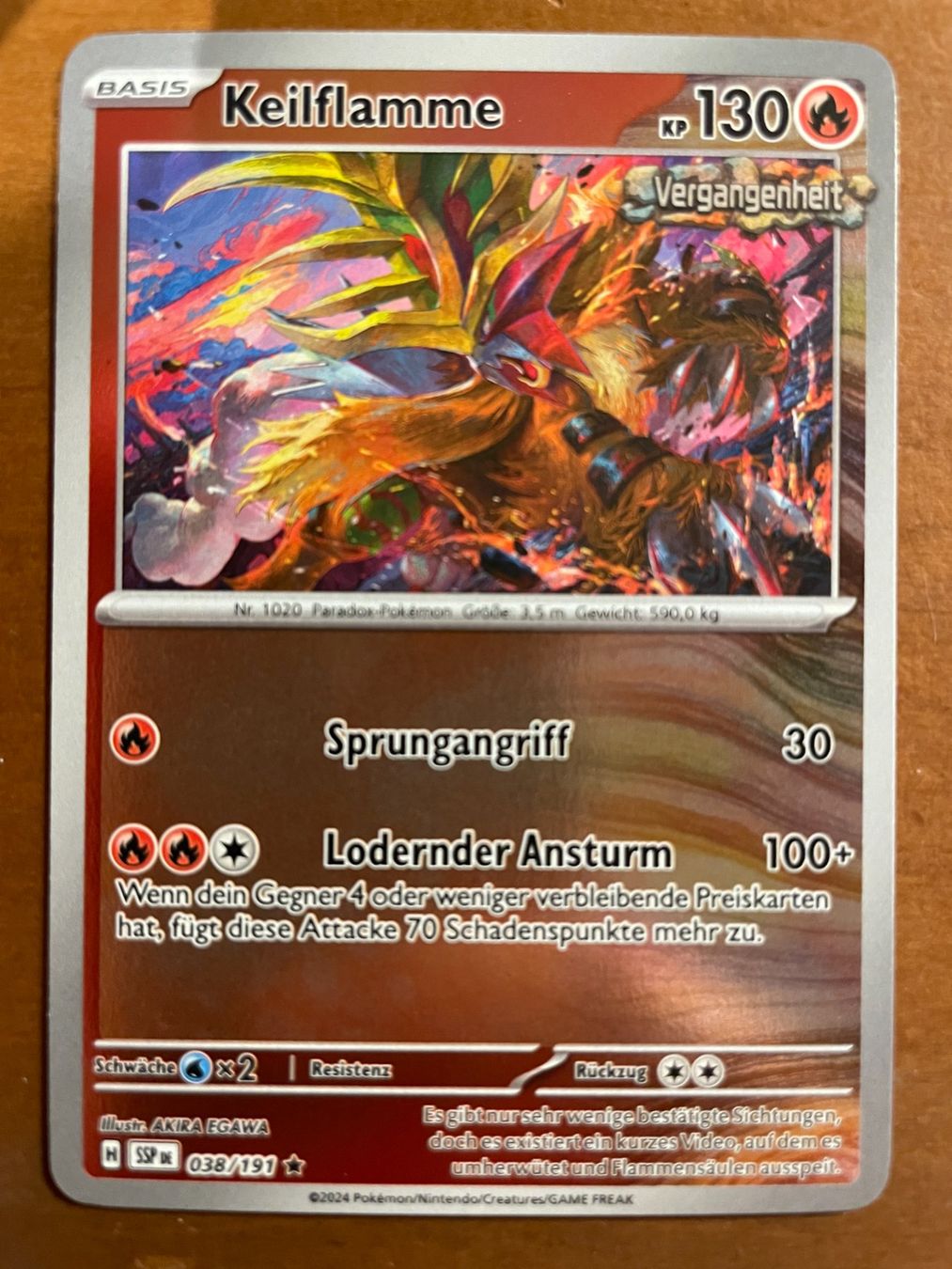 Pokémon Carte collezionabili: Pokemon Keilflamme Reverse (Versand gratis) – Nuovo (secondo la descrizione) da Chur venduto da Angerson