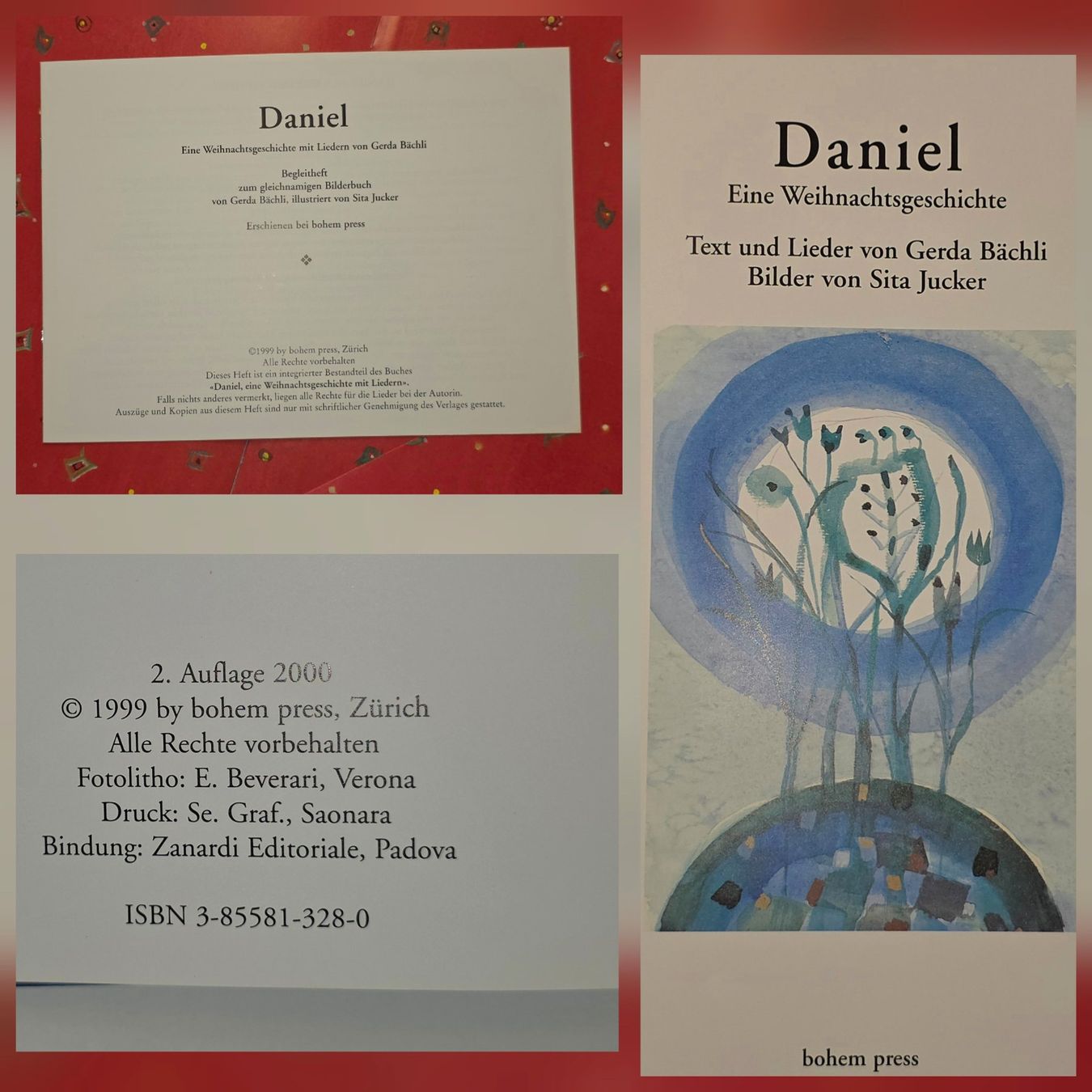 Libri: DANIEL - Weihnachtsgeschichte mit Liedern G.Bächli S. Jucker – Nuovo (secondo la descrizione) da Dürnten venduto da Bachtelrider_ 8