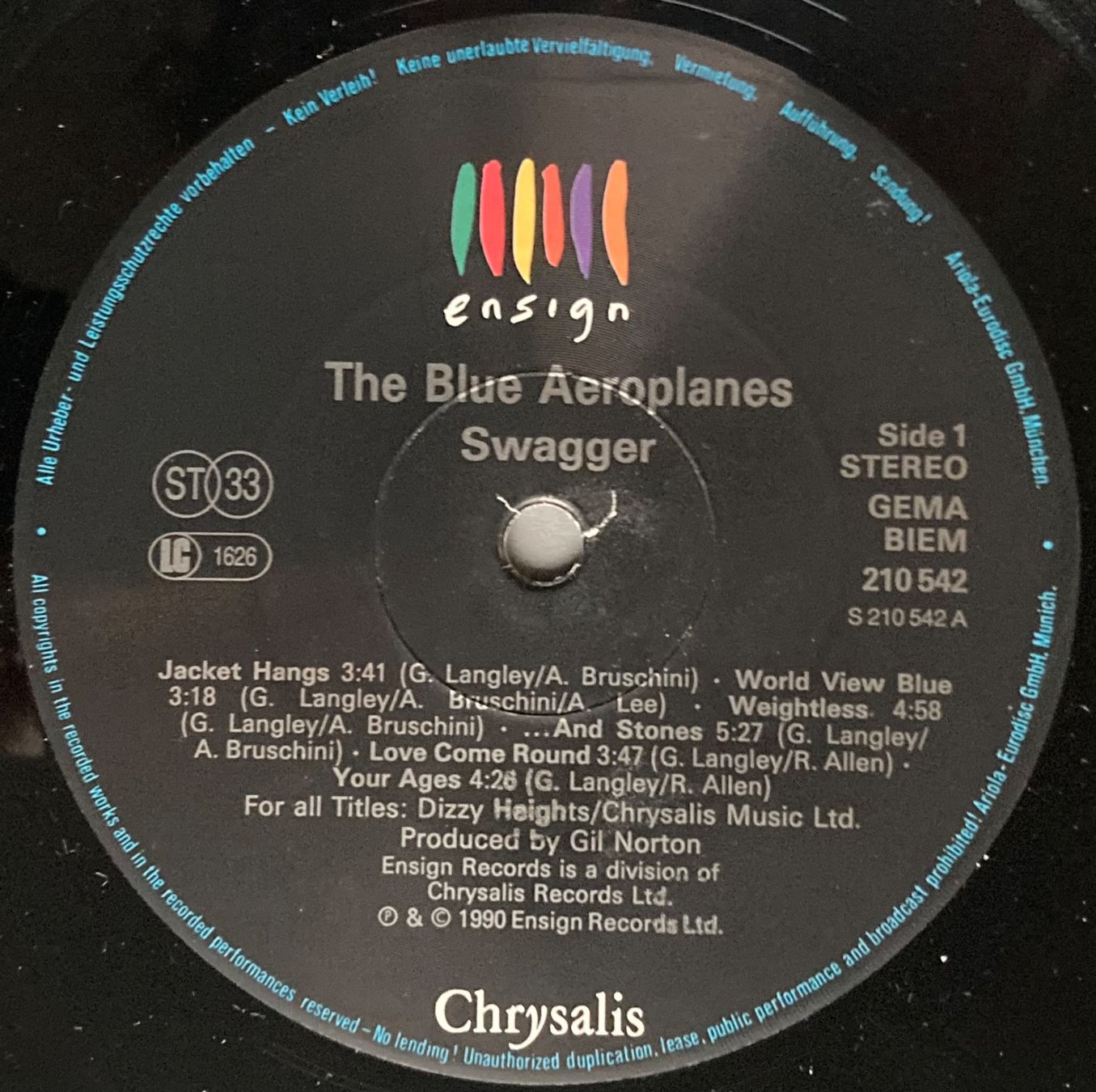 Schallplatten: THE BLUES AEROPLANES - SWAGGER – Gebraucht aus Poliez-Pittet von Newtown-Records 3