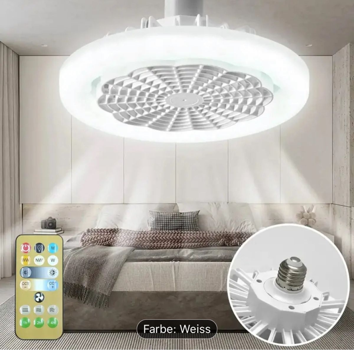 Ventilatori: Deckenventilatorleuchte mit Fernbedienung – Nuovo (secondo la descrizione) da Berg TG venduto da schlauchi 2