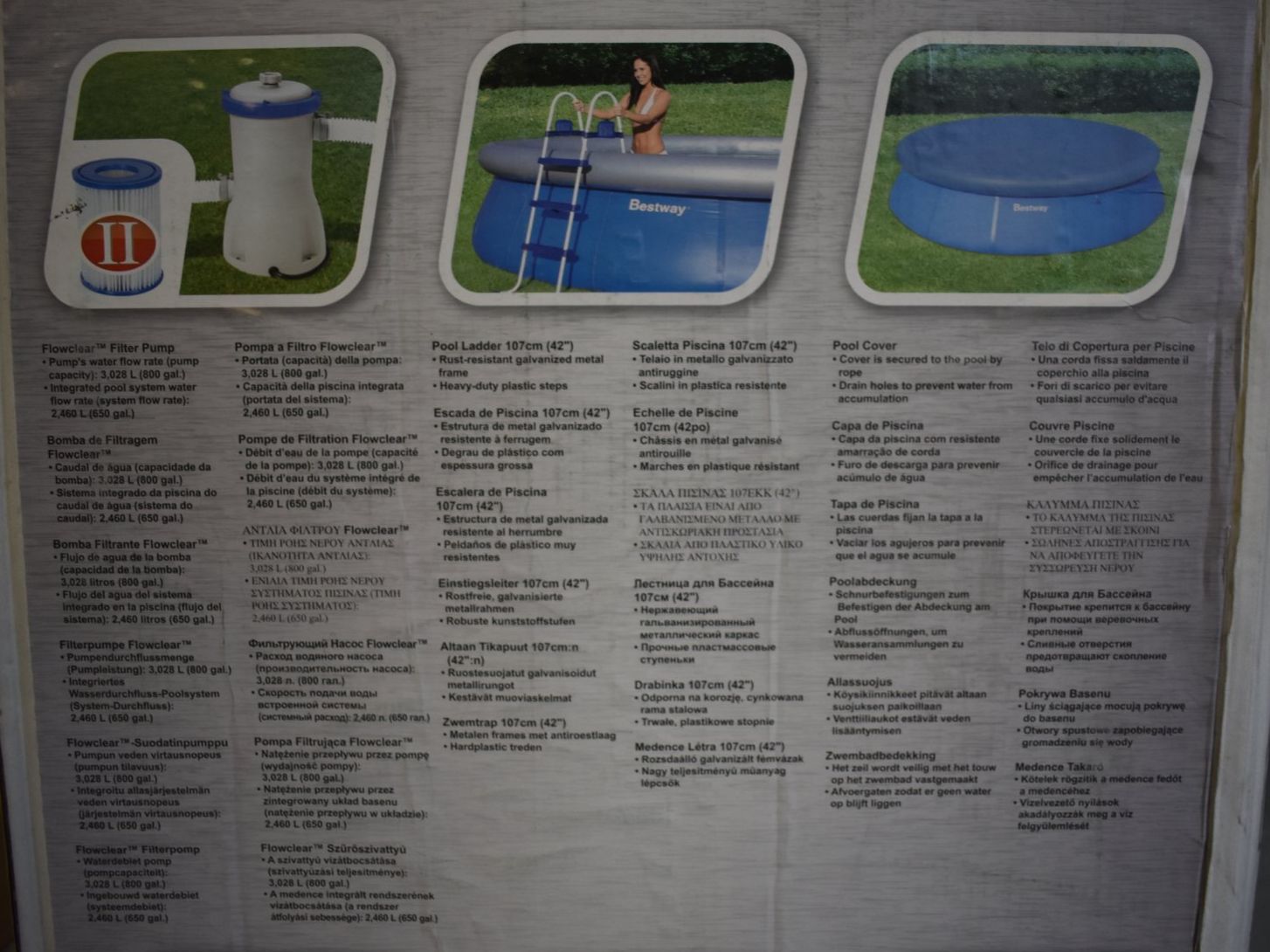 Bestway Piscine: Bestway Fast Set Pool, 549x107cm – Usato da Interlaken venduto da schatzkiste_seeburg 4
