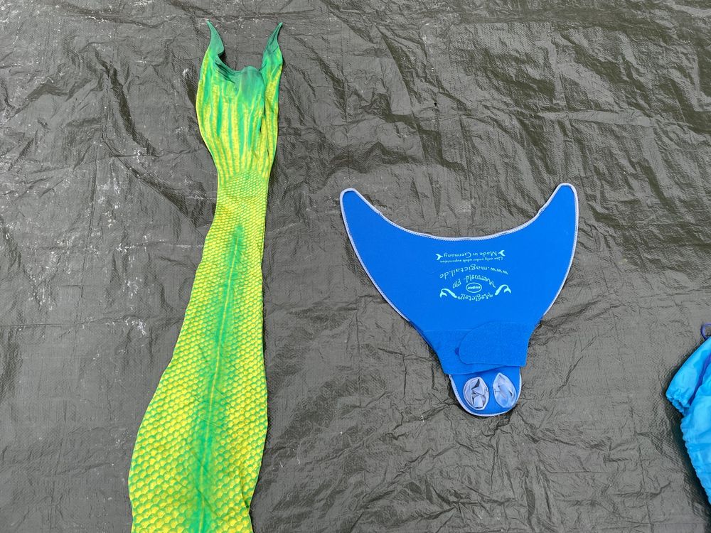 Monoflosse Schnorcheln Sweam Monoflosse Verstellbar - Größe 39-43, Blau, Für Schnorcheln & Training Schwimmtraining Flosse