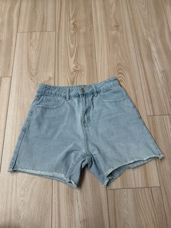 Jeans-Shorts Damen hellblau 