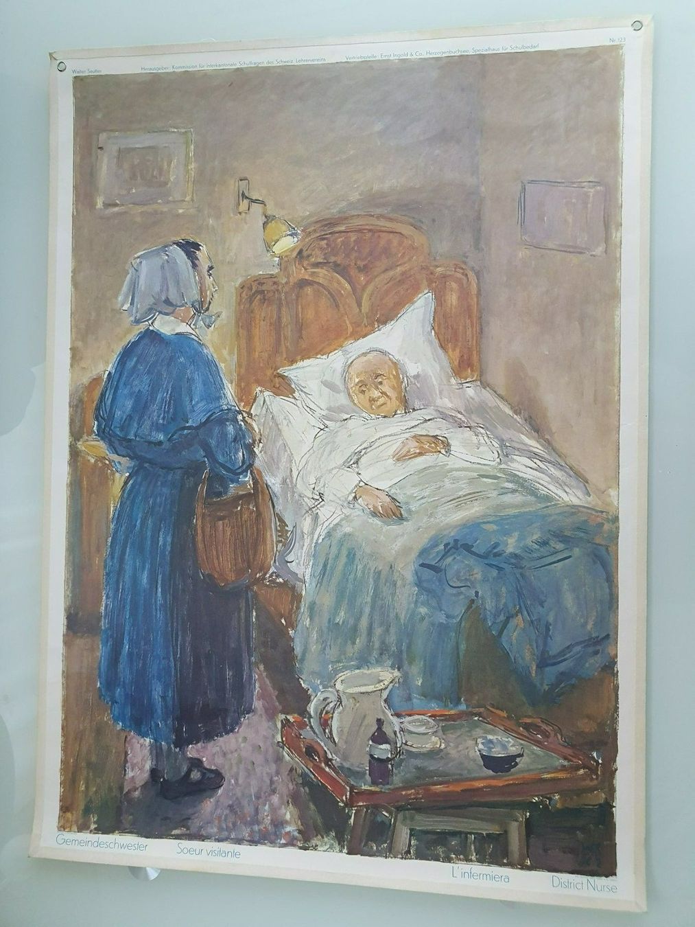 Poster & Bilder: Schulwandbild Nr. 123 Gemeindeschwester – Gebraucht aus Fribourg von YannDuc