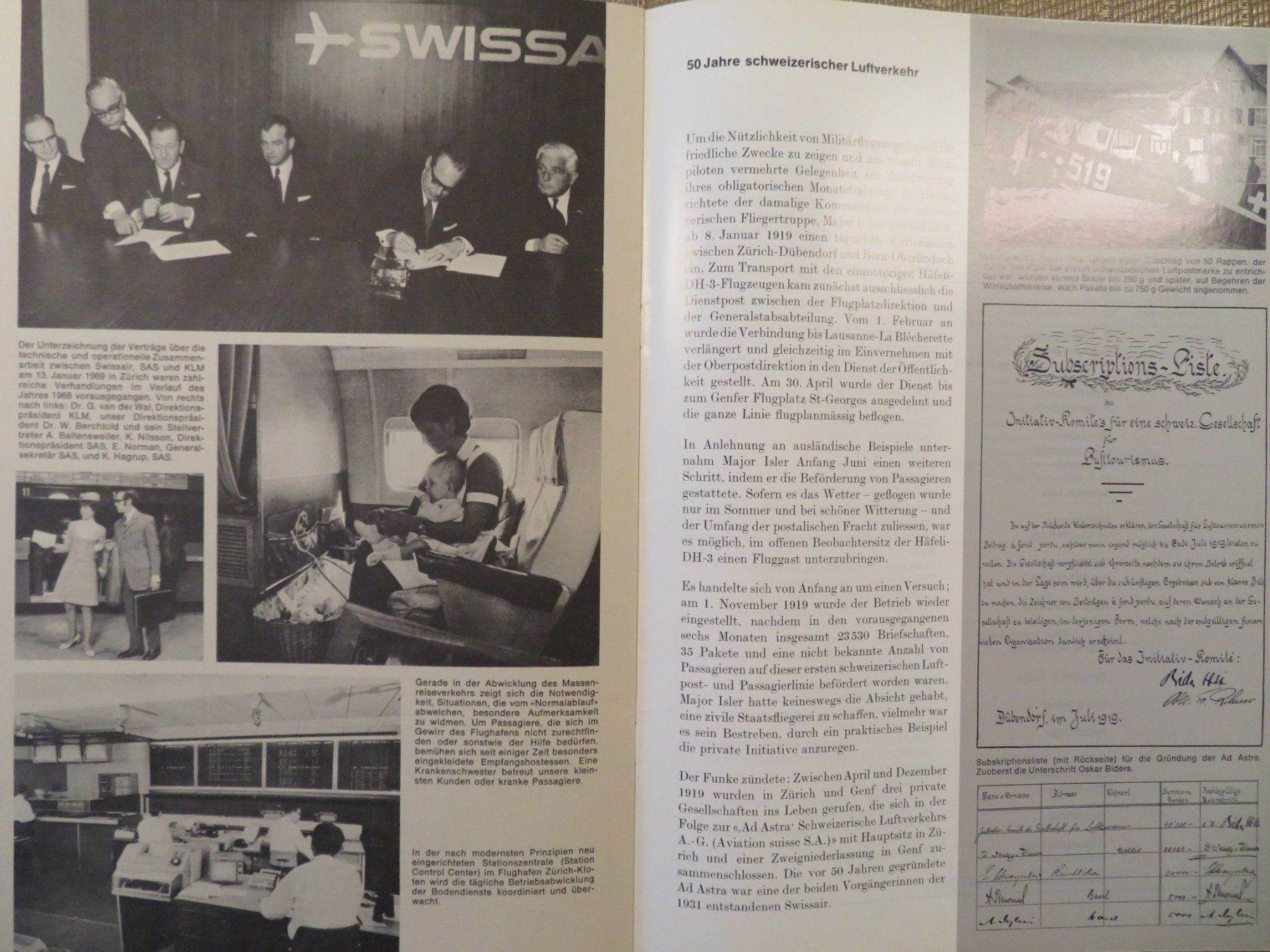 Swissair Dokumente: Swissair Geschäftsbericht 1968 – Gebraucht aus Nürensdorf von Wini56 2