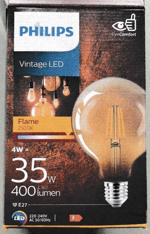 Philips Lampen: Philips Vintage LED Glühbirne x6 – Gebraucht aus Zürich von kingcaschte