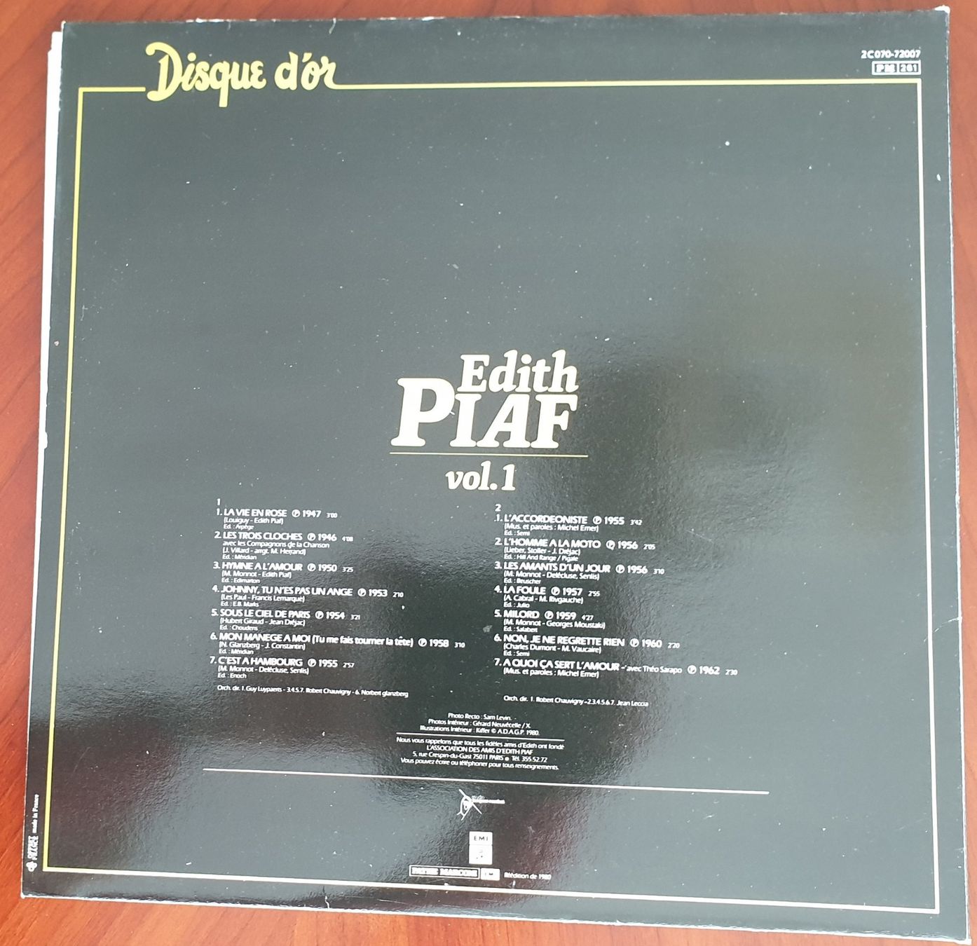 Schallplatten: Edith Piaf Disque D'or Vol.1 - LP Vinyl – Gebraucht aus Schindellegi von Peter8834 2
