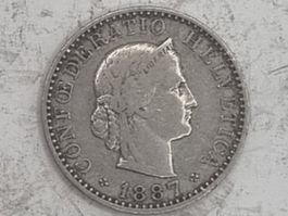 20 rappen 1887 seltene Jahre