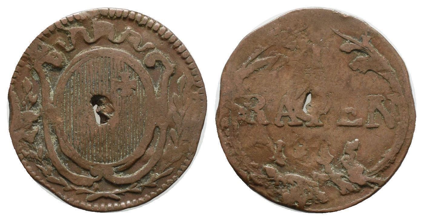 Alle Münzen: Schwyz Rappen 1795   /3704 – Gebraucht aus Trimbach von Solothurn1