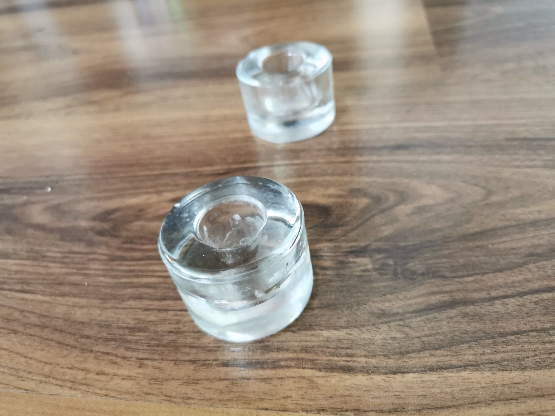 Portacandele: 2 Glas Kerzenständer – Usato da Glattfelden venduto da sut_q8d2 2