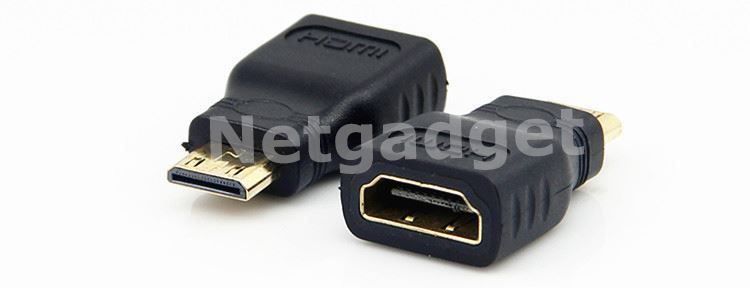 Adattatori: Mini HDMI auf HDMI Adapter (vergoldeten) – Nuovo e nell'imballaggio originale da Yverdon-les-Bains venduto da Netgadget