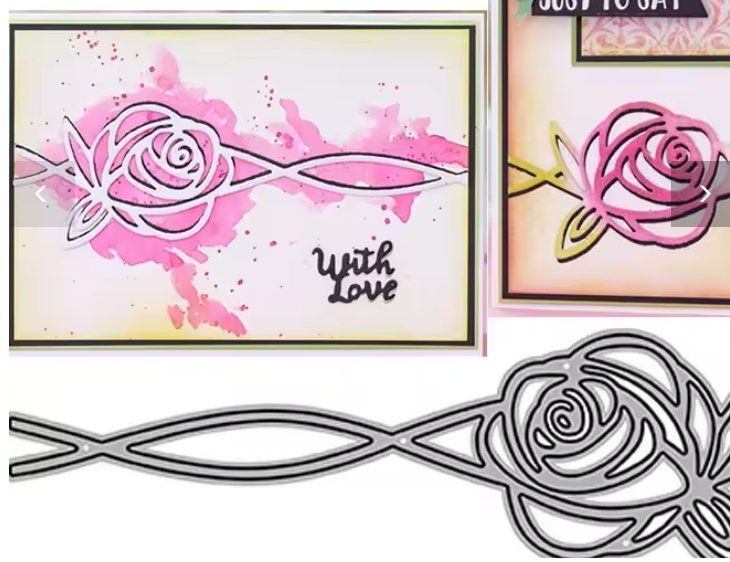 Schablonen: Neue Stanzschablone Rosenornament – Neu und originalverpackt aus Effretikon von wenuss 1