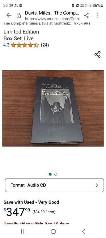 Alle DVDs: Miles Davis Limited Edition – Gebraucht aus Luzern von SapientiaAeterna