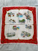 Foulard vintage des Alpes françaises, parfait pour l'hiver