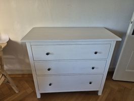 IKEA Hemnes, commode 3 tiroirs, blanc, kommoden 3 schubladen