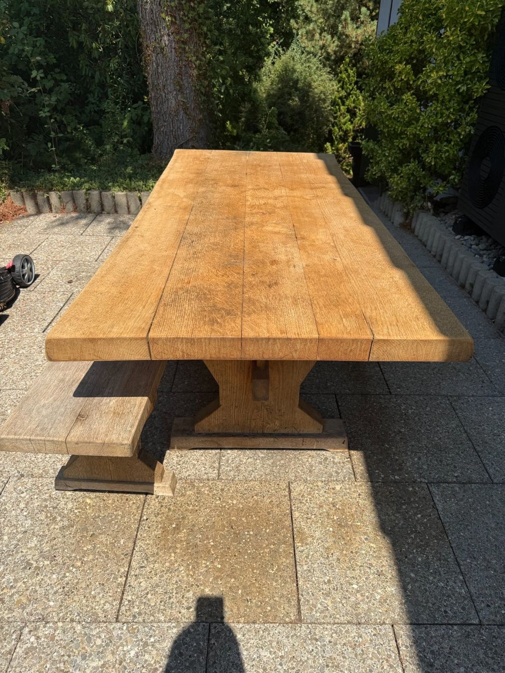 Tische: Solid Oak Table and Matching Bench – Gebraucht aus Eschenbach SG von richie_2026 2