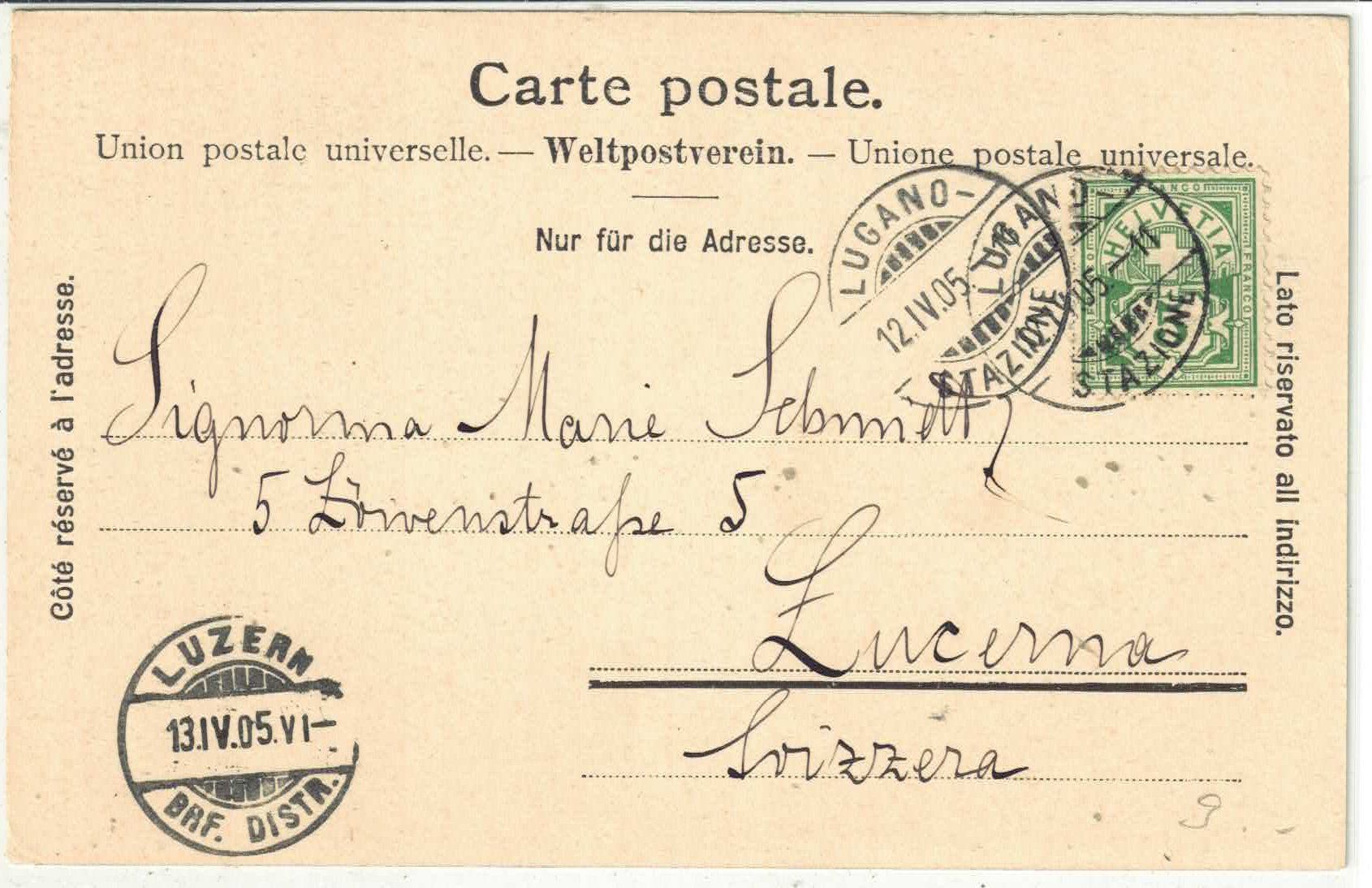 Cartes postales: Lugano - Quai e Monte Brè – D'occasion à Ettingen par Kartenplanet 1