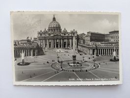 Ansichtskarte Rom Petersplatz Vatikan 1946