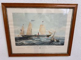 Marinebild This View of the Steam Ship President 1840