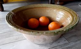 Antikes grosses Becken  -  Ton  -  aus Finca  -  Mallorca