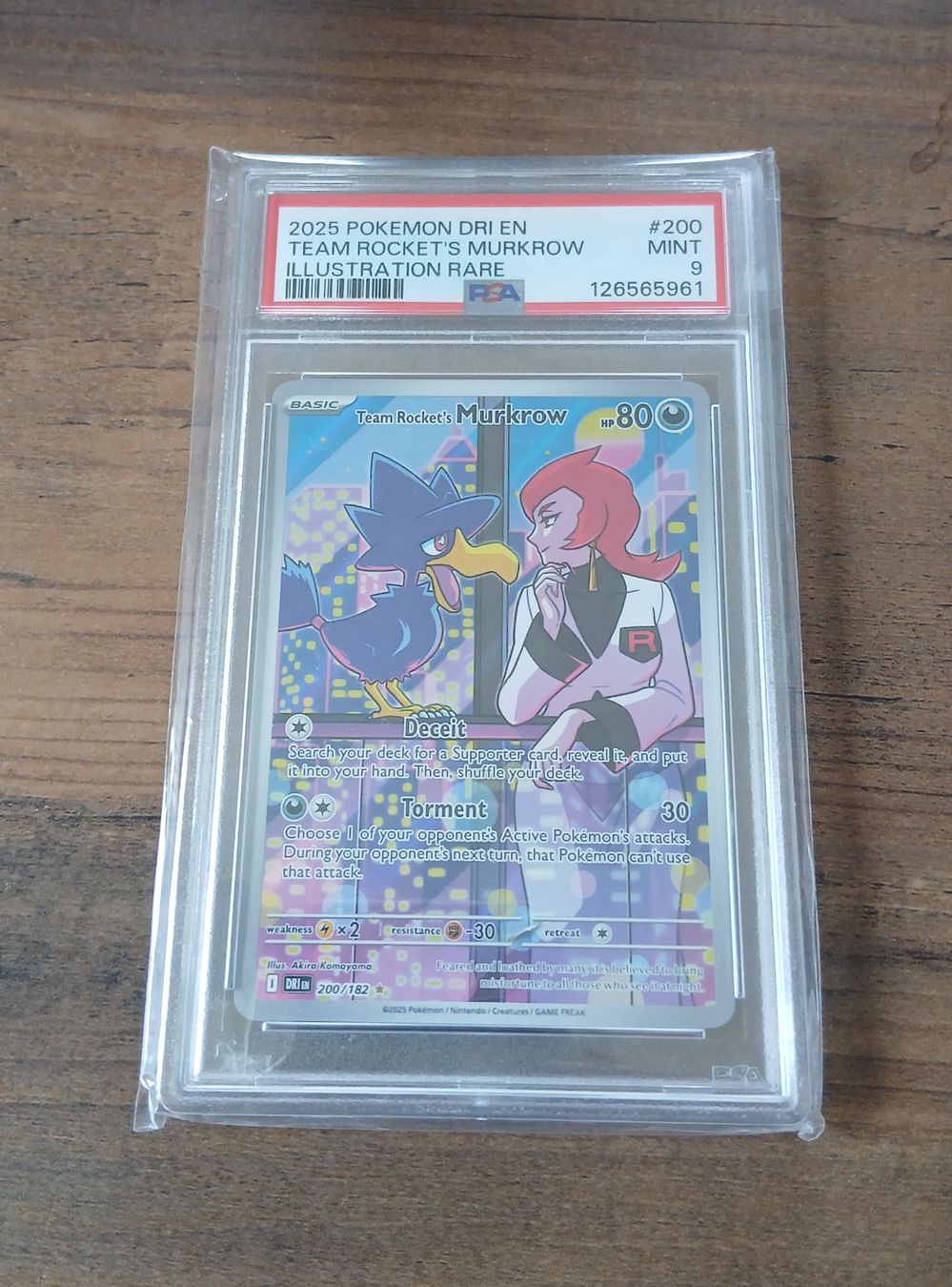 Pokémon Carte collezionabili: Pokemon team rocket's murkrow 200/182 psa 9 – Usato da Märwil venduto da Chi_87pp