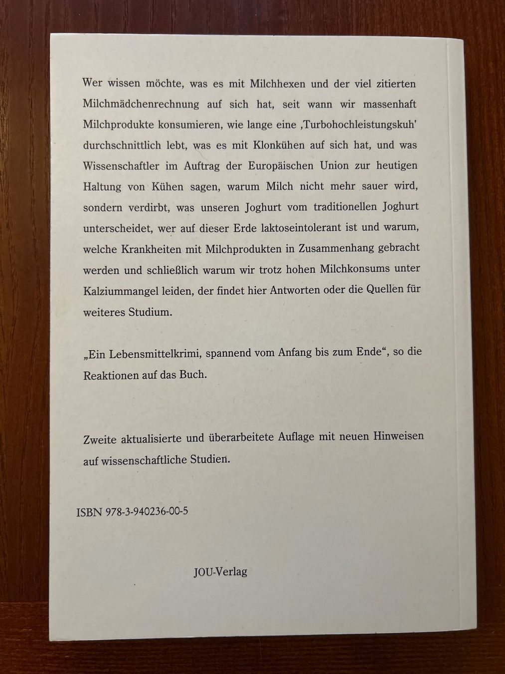 Bücher: Buch - Milch besser nicht von Maria Rollinger – Gebraucht aus Benglen von silversun79 1