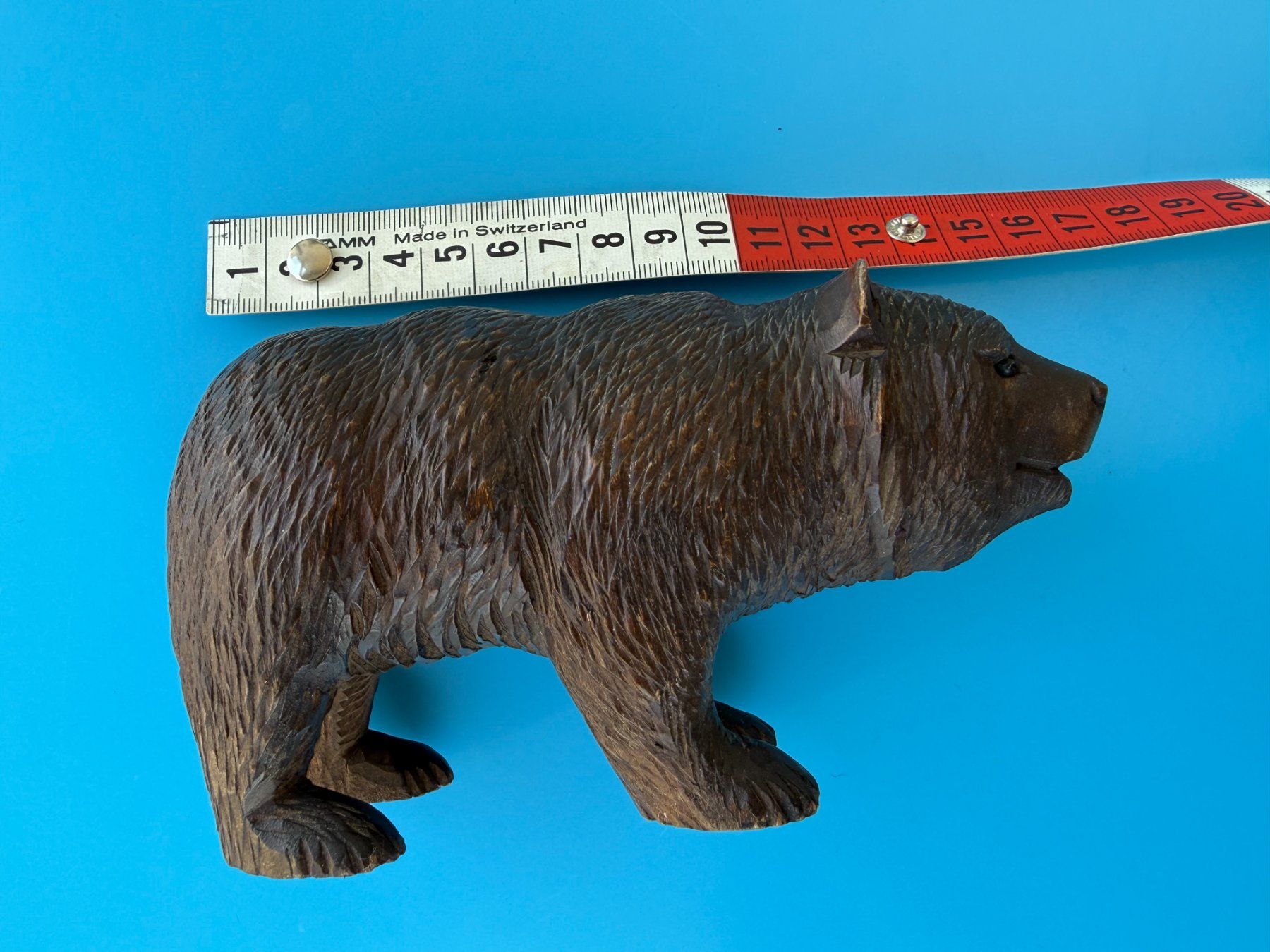 Statuette: Bär Holz  hangeschnitzt  Tierfigur – Usato da Subingen venduto da ArtBead 5