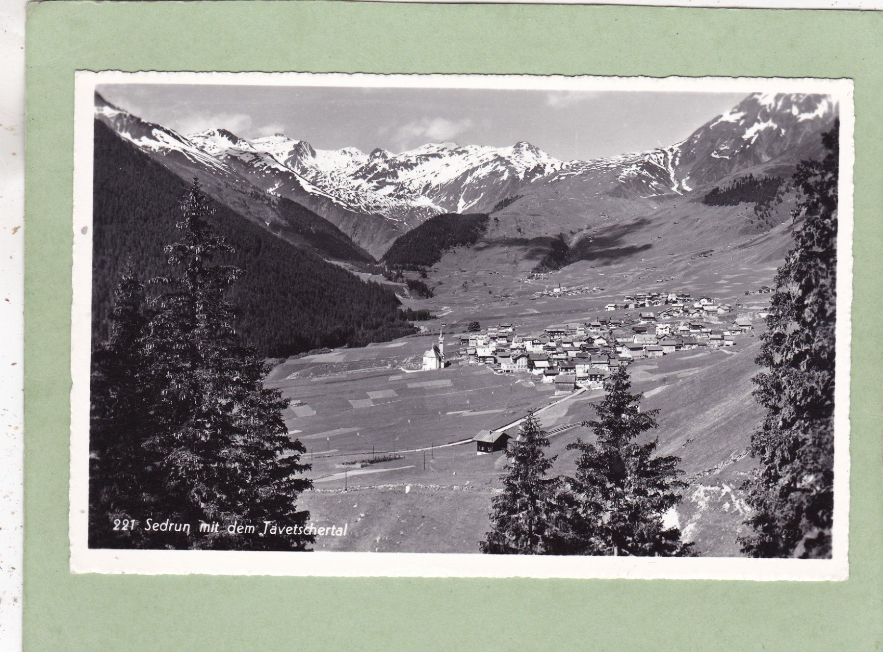 Cartoline postali: Sedrun mit dem Tavetschertal – Usato da Herisau venduto da Lisegrat2008