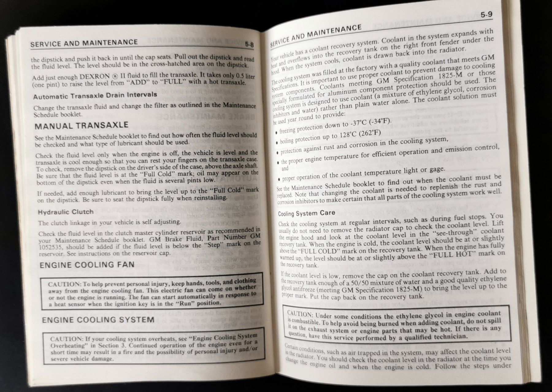 Chevrolet Documenti: CHEVROLET CAVALIER 1987 – Usato da huenenberg venduto da Suizofelize 5