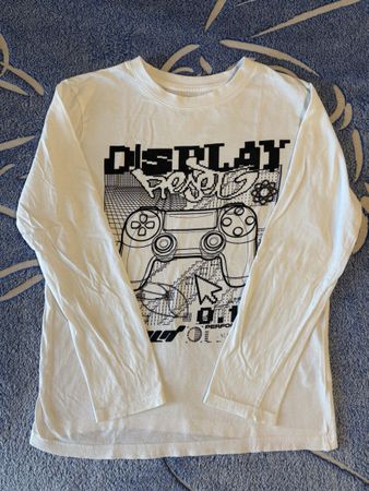 H&M Langarmshirt weiss Gaming Motiv Grösse 146/152