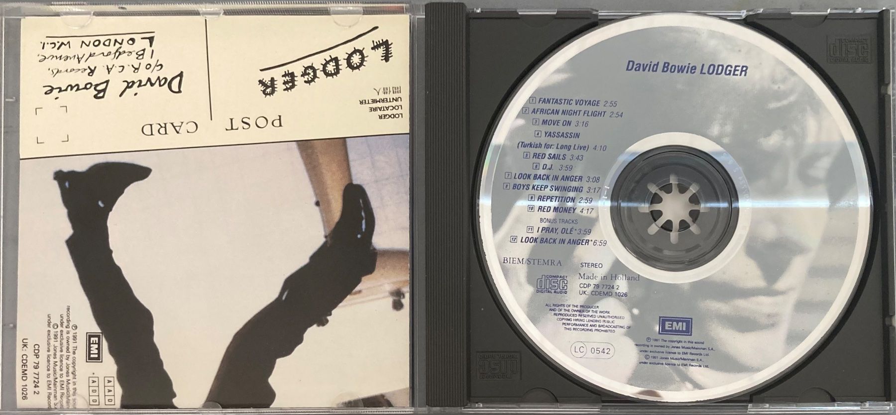 CD: DAVID BOWIE - LODGER – Usato da Poliez-Pittet venduto da Newtown-Records 2