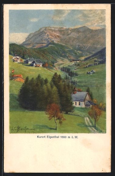 Cartoline postali: Eigenthal, Ortsansicht bei Tag – Usato da Berlin venduto da bartko-reher