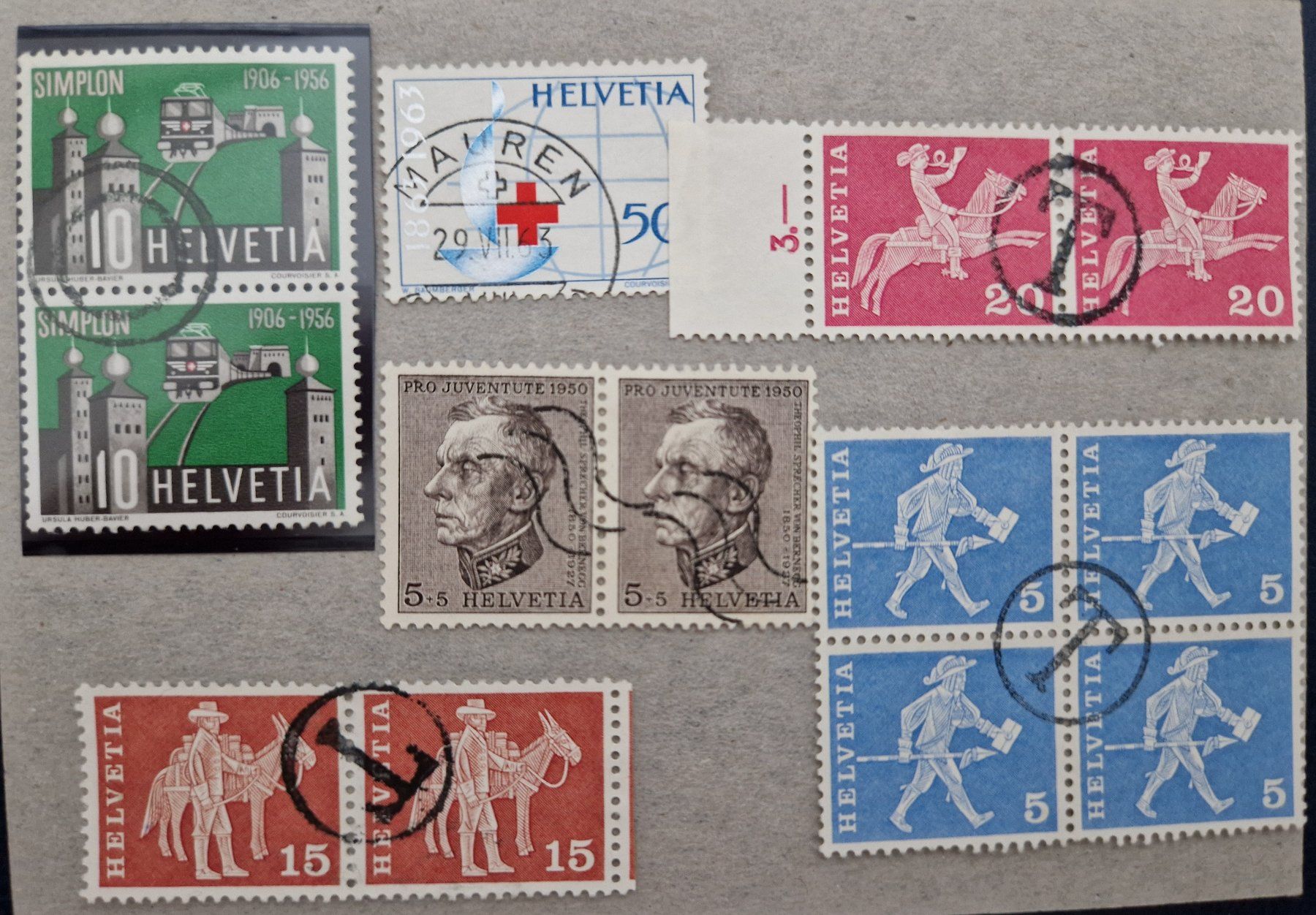 Tutti i francobolli: Briefmarken mit Sonderstempel – Usato da Oberglatt ZH venduto da Pacos2000