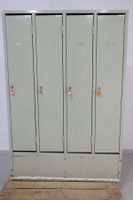Vintage Stalgo Metall Garderobenschrank 4 Türig